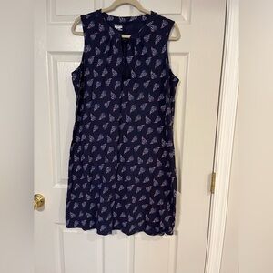 Basic Editions Women’s Navy Sleeveless Nightgown with Pattern XXLarge